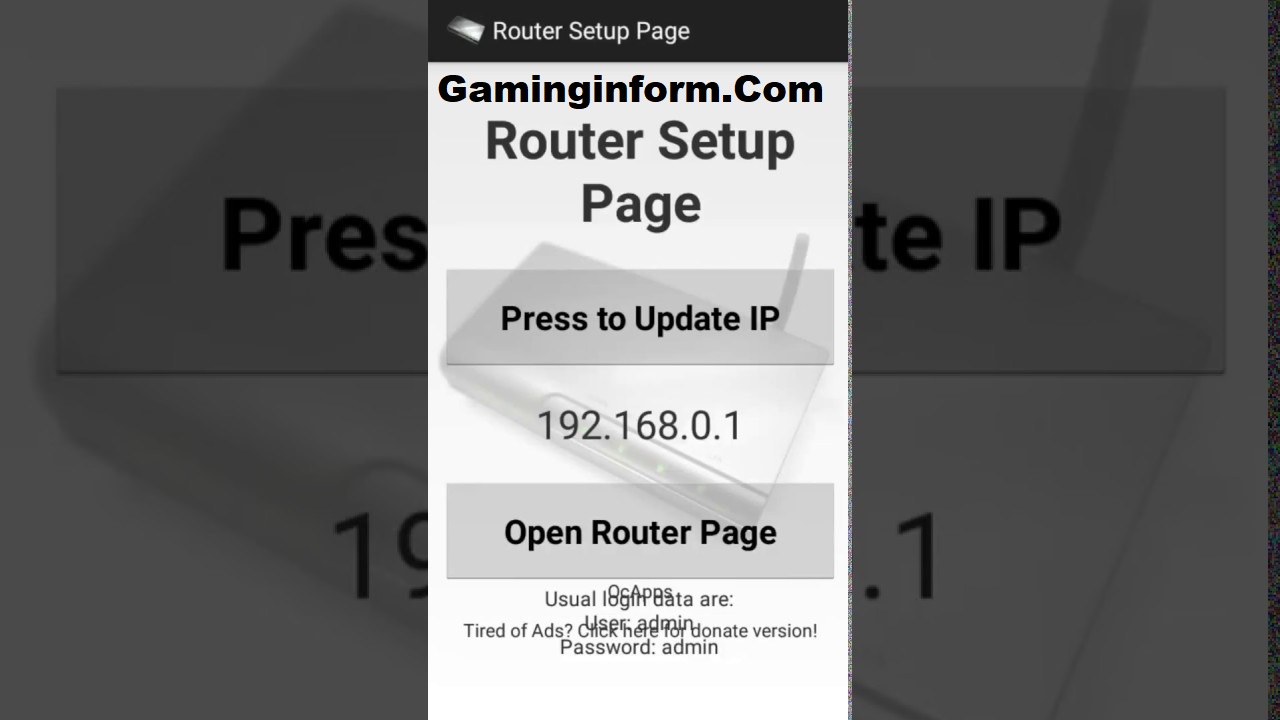 Router Setup Page APK MOD